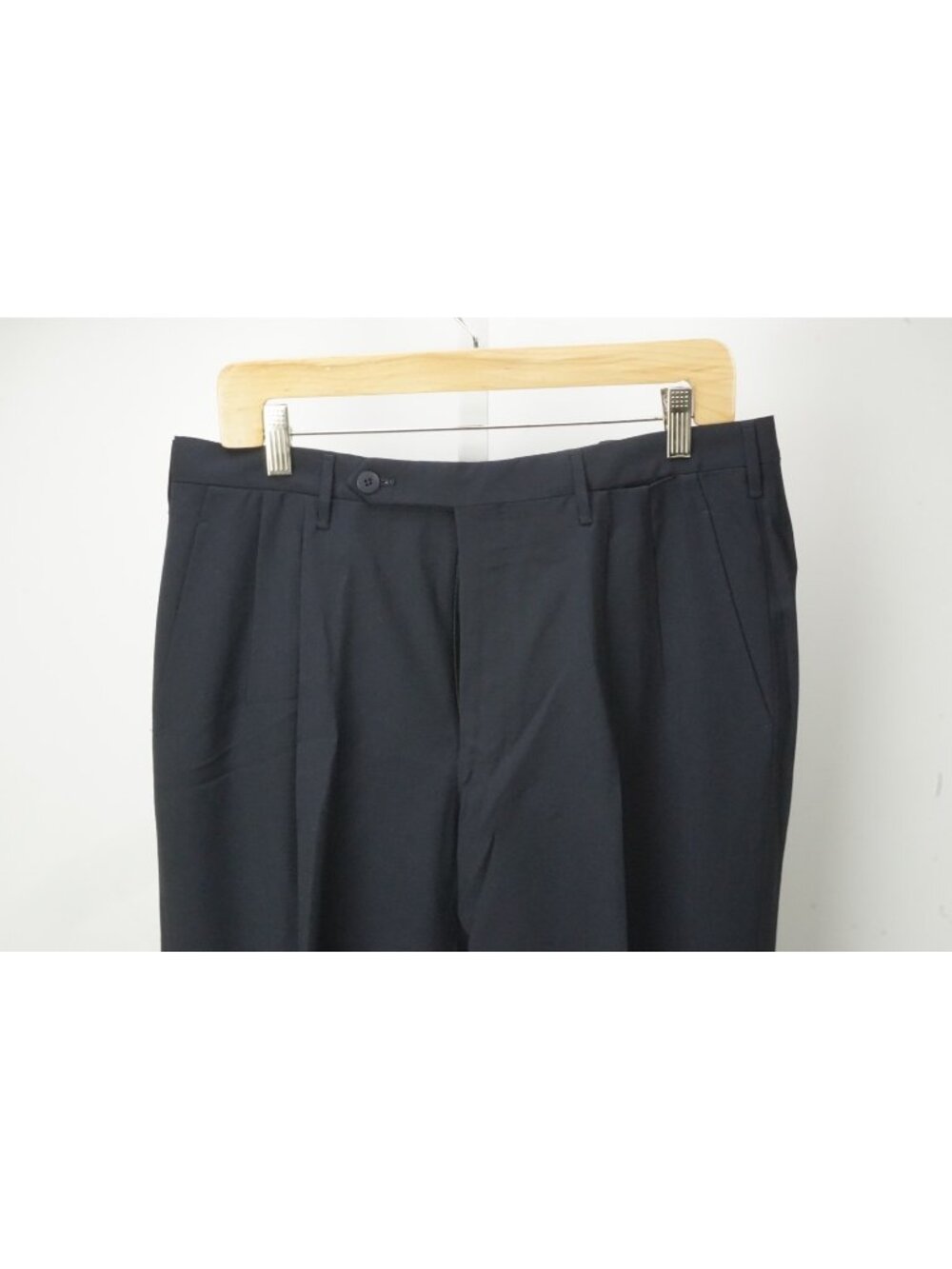 Rota Solid Navy Blue 100% Wool Mens Dress Pants Sz 50 EU BRAND NEW